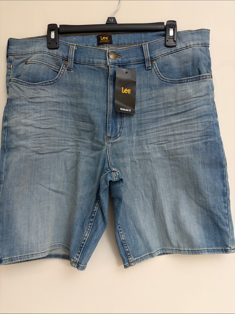 Lee Bew! Men's Regular Fit Light Blue Denim Shorts size 36